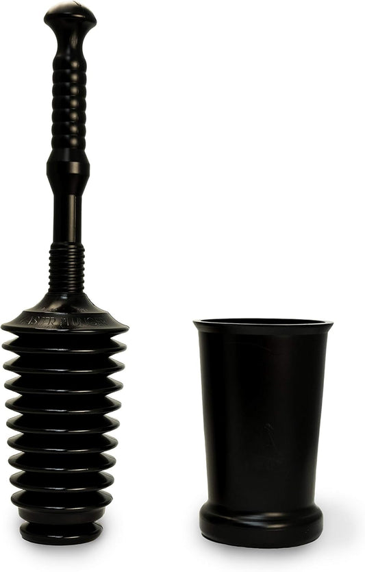 Master Plunger MP500-3TB Heavy Duty Bathroom Toilet Plunger Kit with Tall Bucket. Equipped with Air Release V1259-DP01-F-36