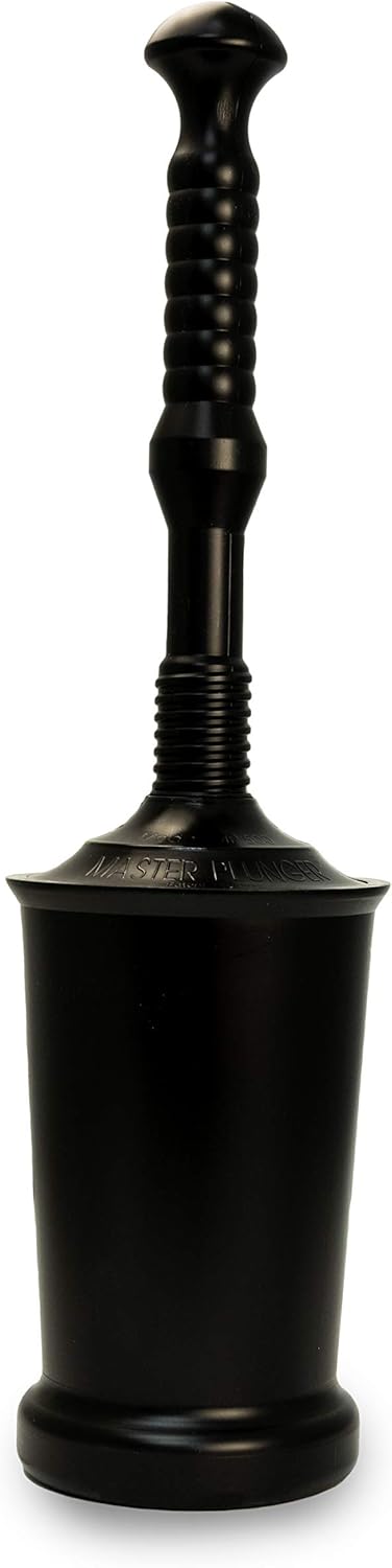 Master Plunger MP500-3TB Heavy Duty Bathroom Toilet Plunger Kit with Tall Bucket. Equipped with Air Release V1259-DP01-F-36