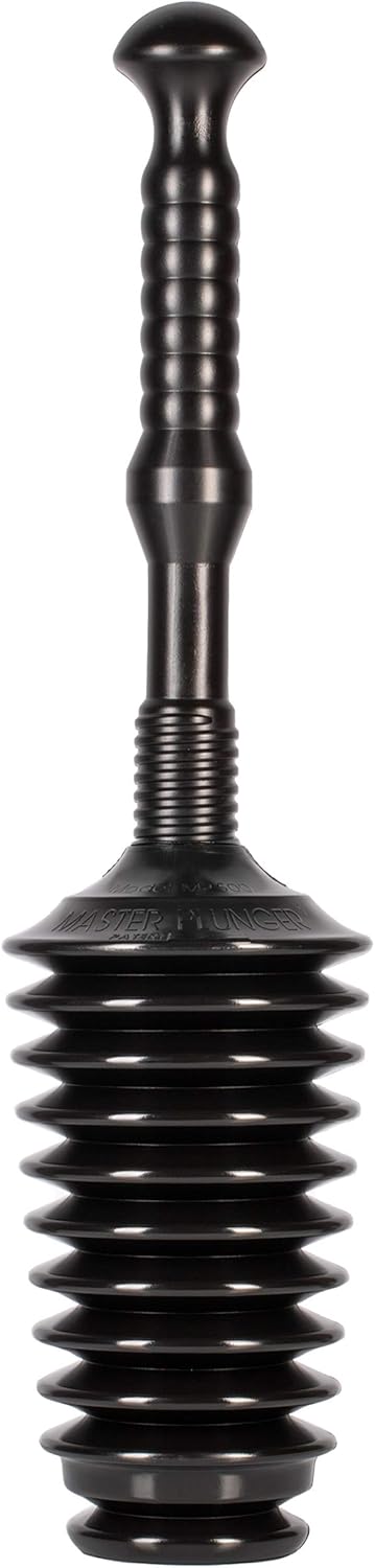 Master Plunger MP500-3TB Heavy Duty Bathroom Toilet Plunger Kit with Tall Bucket. Equipped with Air Release V1259-DP01-F-36