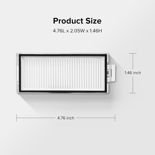Washable ilter or Q7 Max, Q7 Max+, Q8 Max, Q8 Max+, Q5 Pro, Q5 Pro+, Q5 Max+, Q5 DuoRoller+ Robot Vacuum V1259-DP01-F-363
