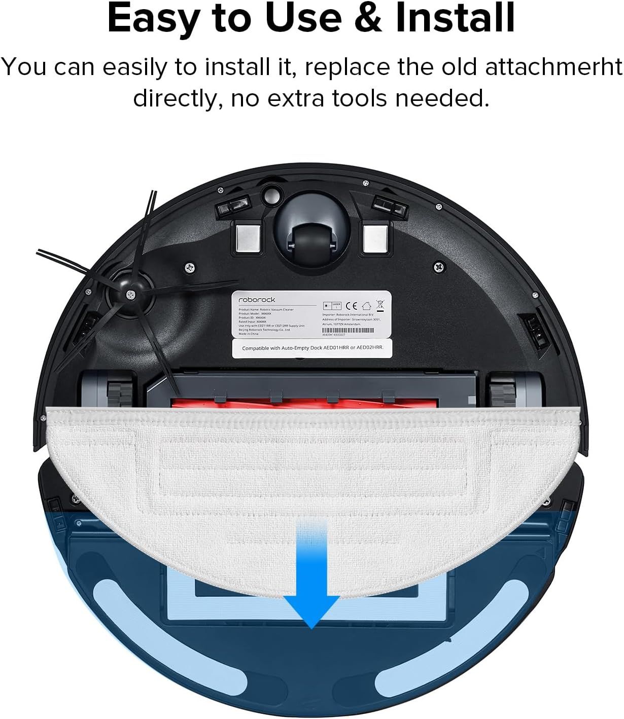 Mop Cloth or S8+ & S8 & S7 MaxV Robot Vacuum (2 Pcs) V1259-DP01-F-364