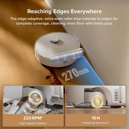 1 Pack Roller Mop or Qrevo Curv 2 low Robot Vacuum Cleaner, Roller Mop Replacement Accessories V1259-DP01-F-369