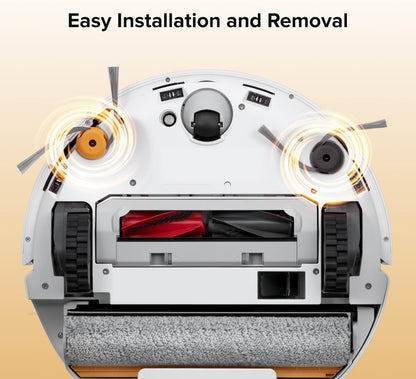 Side Brushes Replacement (2 Pieces) or Qrevo Curv 2 low Robot Vacuum Cleaner, Gray& Yellow V1259-DP01-F-373