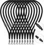 Breakaway Neck Lanyards Key Chain - Black Badge Lanyards or ID Badge Holders, Comortable Neck Straps V1259-DP01-F-377