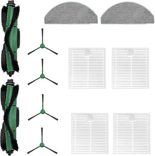 12 Pack Accessories Kit Compatible with iRobot Roomba Essential 100 Series 104 105 Combo Y0140 Y0110 Q011 V1259-DP01-F-383