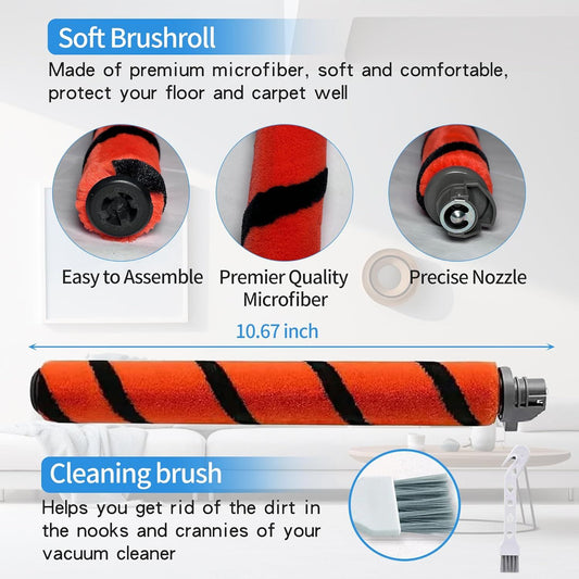 Hepa oam & elt ilter Brushroll Replacement Kit or Shark Rotator Proessional Lit-away DuoClean Vacuum ZU780 V1259-DP01-F-387