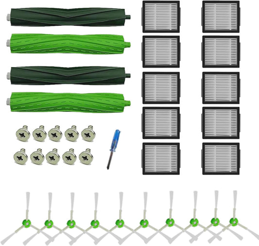 Replacement Parts Main Brushes HEPA ilters & Side Brushes Compatible with iRobot Roomba J7+ Combo, Combo V1259-DP01-F-393
