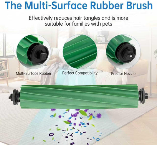 Replacement Parts Compatible with Combo 405/505, 24-Piece Set with 2 Roller Brushes, 6 Dust Bags, 6 Side V1259-DP01-F-397