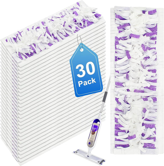 30 Pack Valuable Disposable Mopping Pad Reills Compatible with Swier PowerMop, Power Mop Reill Pads V1259-DP01-F-398