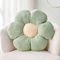 Flower Throw Pillow, Soft Sage Green 14.9" Shaped Floor Pillow for Home Decor, Cute Aesthetic Plush V1259-DP01-F-40