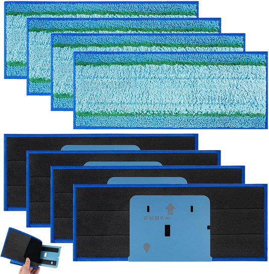 Upgraded M6 Wet Mopping Pads or iRobot Braava Jet M6 Series (6110) (6012) (6112) (6113) Ultimate Robot Mops, V1259-DP01-F-405