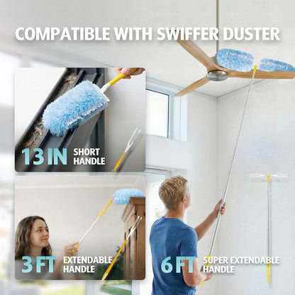 Duster Reill or Swier Duster, 30 Count Heavy Duty 2 Side 360 degrees Duster Reills with 1 Handle, 4X V1259-DP01-F-416