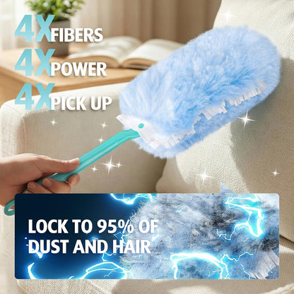 Duster Reill or Swier Duster, 30 Count Heavy Duty 2 Side 360 degrees Duster Reills with 1 Handle, 4X V1259-DP01-F-416