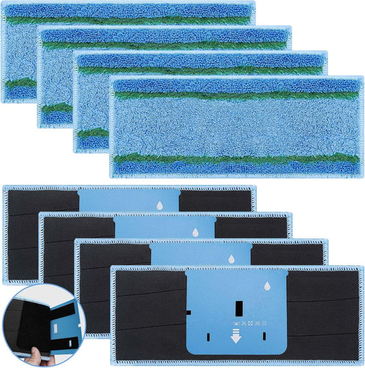 8 Pack Upgraded M6 Wet Mopping Pads or iRobot Braava Jet M6 Series (6110) (6012) (6112) (6113) Ultimate Robot V1259-DP01-F-422