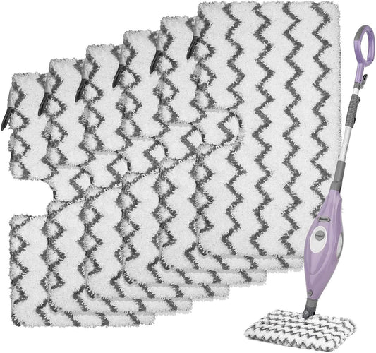 6 Pack S3501 S3601 Steam Mop Replacement Pads or Shark S3501 S3601 S3550 S3801 S3901 S3601D S3801CO S3901D V1259-DP01-F-426