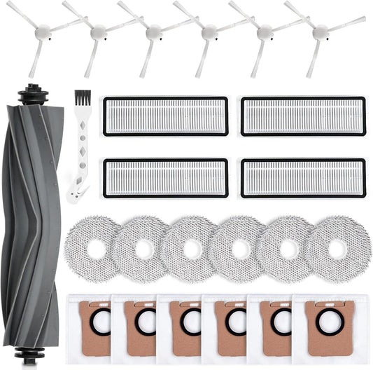 24 Pack Accessories Kit or Dreame L10s Ultra / L10 Ultra Robot Vacuum Replacement Parts Including 1 Main V1259-DP01-F-432