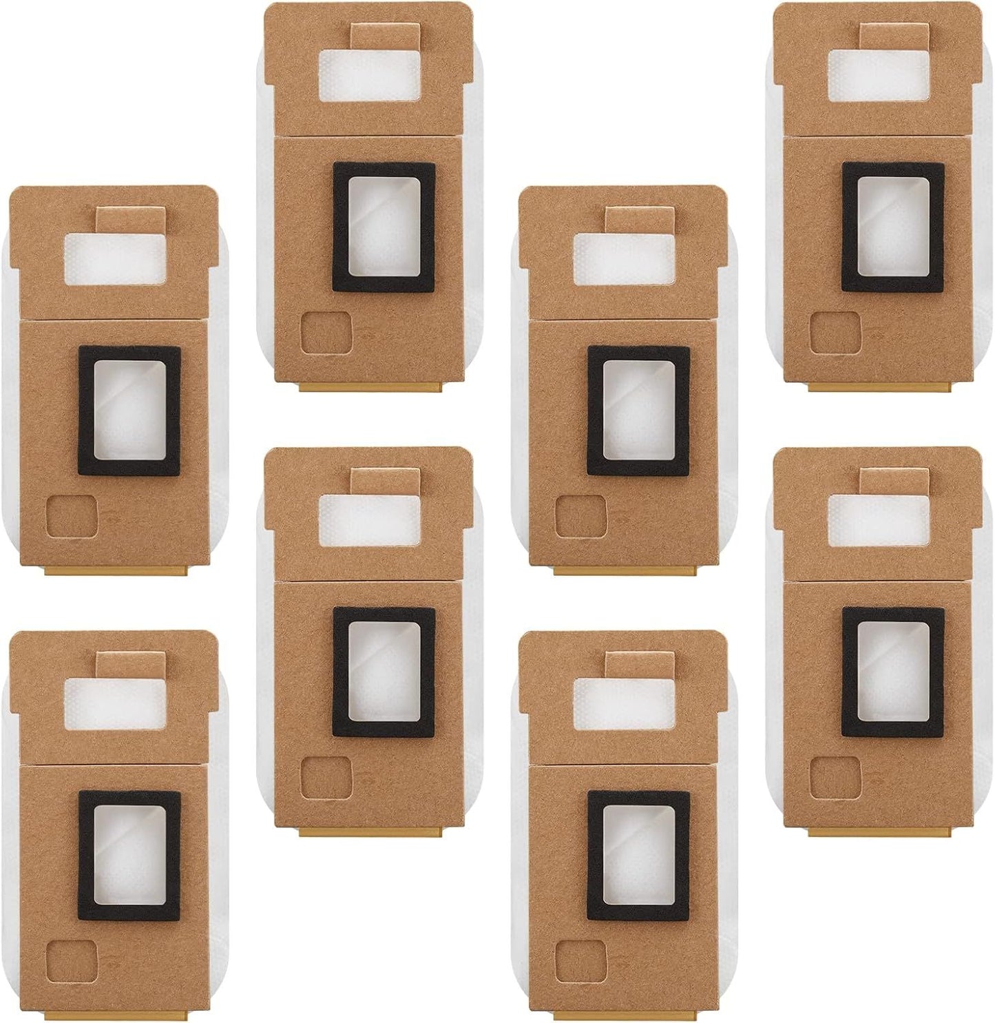 8 Pack Dust Bag or S7 / S7+ Vacuum Cleaner Auto-Empty Dock, 3L Large Capacity Replacement Bag V1259-DP01-F-433