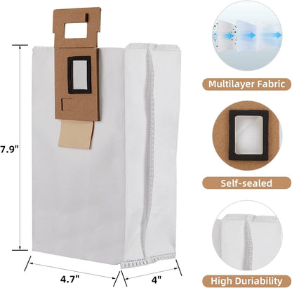 8 Pack Dust Bag or S7 / S7+ Vacuum Cleaner Auto-Empty Dock, 3L Large Capacity Replacement Bag V1259-DP01-F-433