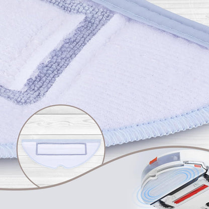 6 Pcs Mop Cloth Pad or S7 / S7+ / S7 MaxV / S7 MaxV Plus / S7 MaxV Ultra / S7 Pro Ultra / S8 / S8+ Robot V1259-DP01-F-435