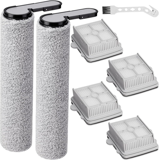 6 Pack 25 Roller Brushes and HEPA ilters Replacement Parts, Compatible with 25/25 ACE/25 ALT/25 LT/25 RT/25 V1259-DP01-F-440