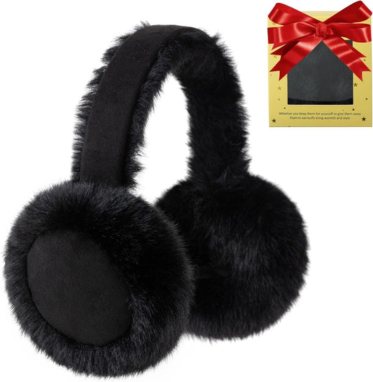 Ear Mus or Winter Women, Water Resistant Suedette and aux ur Warm Earmus oldable Outdoor Ear Warmers or Women V1259-DP01-F-444