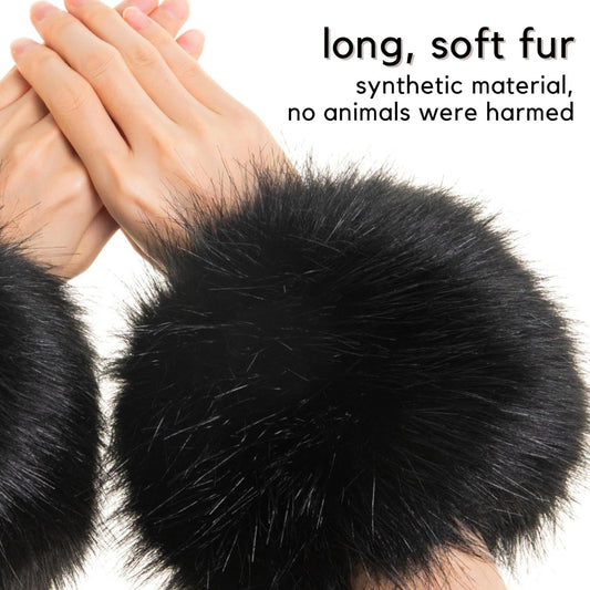 Arm Warmers or Women, Wrist Cus aux ur Winter Wrist Warmer, urry Bands or Cosplay & Party Outit V1259-DP01-F-445
