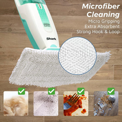 8 Pack Steam Mop Pads or Shark S1000 Series (4 Sot + 4 Scrub Pads) V1259-DP01-F-456
