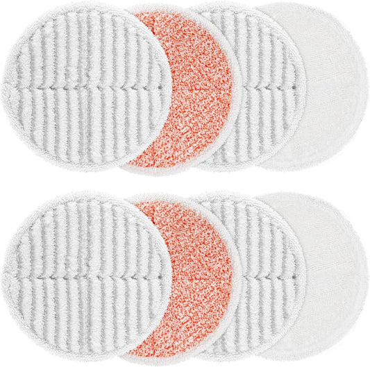 8 Pack Mop Pads Replacement Compatible with Bissell Spinwave 2124, 2039A, 2307, 23157, 23159, 20393, 20399 V1259-DP01-F-460