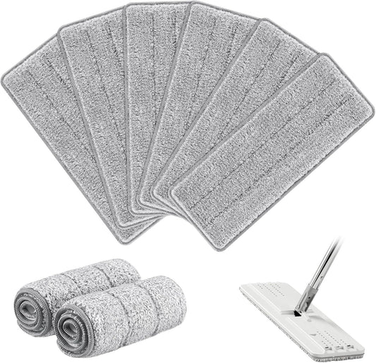lat Mop Head Replacement Pads Compatible with Joy-MOOP Mop and Bucket Set, Reusable Washable Squeeze V1259-DP01-F-462