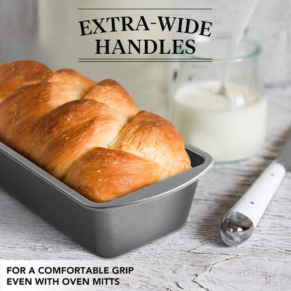 Extra Large Bread Pan, 13" x 5" Long Loa Pan, Nonstick Baking Pan, Rectangular Loa Tin, Set o 2 V1259-DP01-F-465