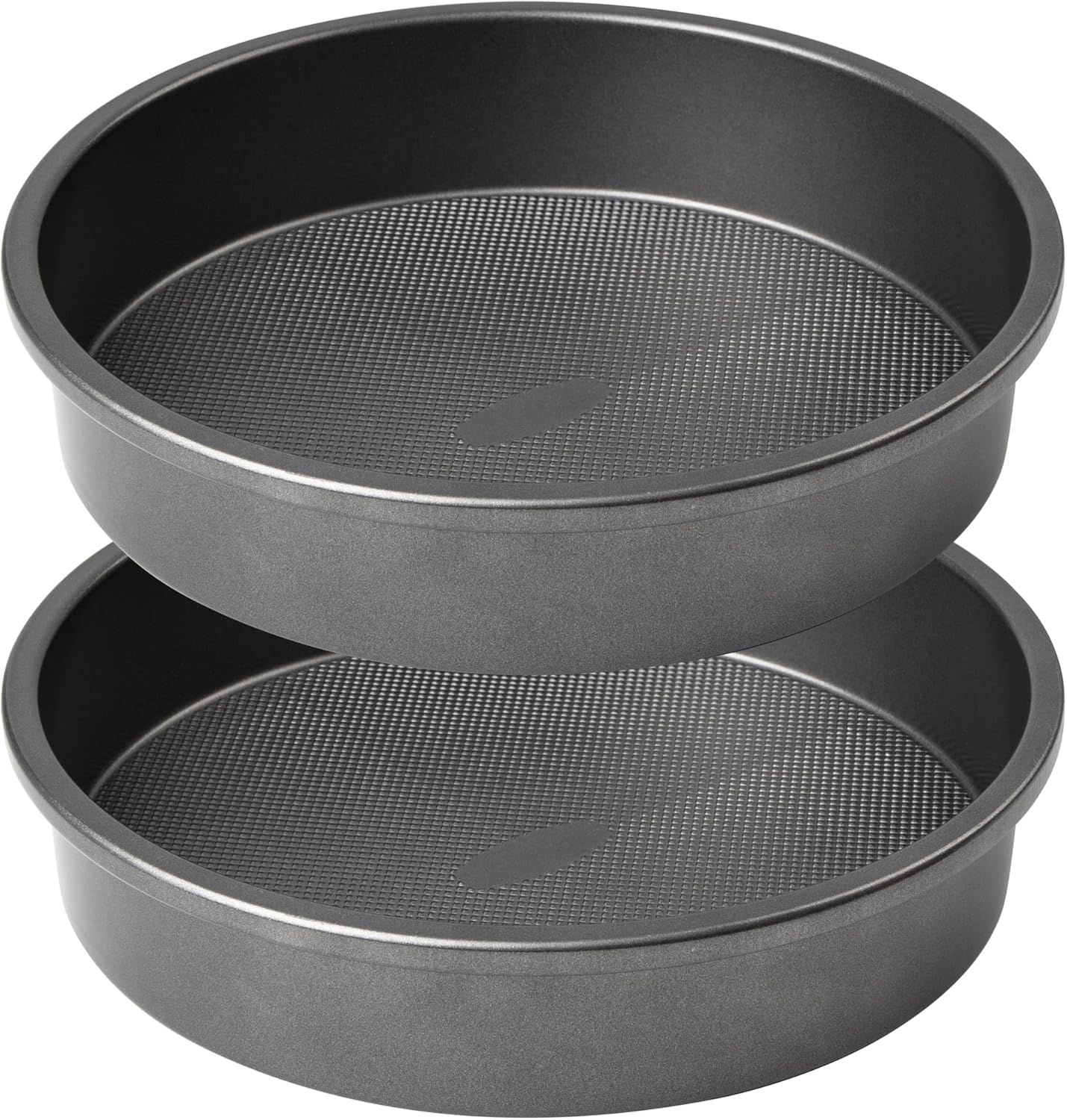 9" Round Cake Pan Set o 2, 0.8mm Thick Heavy Duty Bakeware or Tiered & Layered Cakes, Nonstick Baking Pan V1259-DP01-F-474