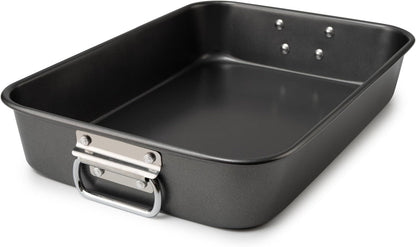 Lasagna Pan with Handles, 15x10x3 Inch Bakeware or Oven, Nonstick Rectangular Roasting Pan, Deep Baking Dish V1259-DP01-F-480