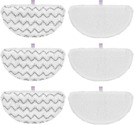 6 Pack 1940 or Bissell Steam Mop Pads or Bissell Powerresh Steam Mop 1806 1544 1440 2075A 2685A 1940W 19404 V1259-DP01-F-483