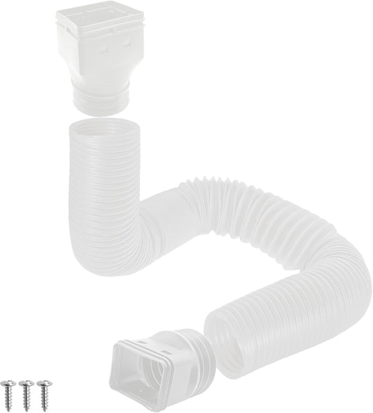 Biaungdo 1 Pack Gutter Downspout Extensions 5 Ft, 3 Inch Rain Gutter Downspout Extender Flexible Drainage V1259-DP01-F-5