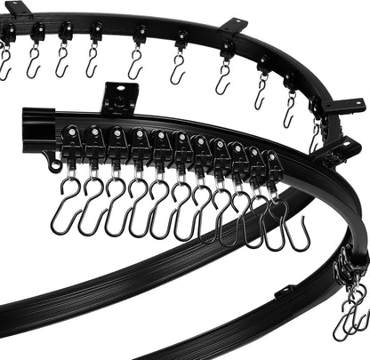 6.5 eet/ 2 Meters lexible Bendable Ceiling Curtain Track, Mount or Rail with Curtain Tracks System Bunk Bed V1259-DP01-F-500