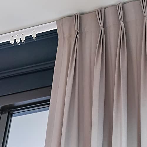 lexible Bendable Ceiling Curtain Track, 9.8t/16.4t(5m), Ceiling Mount or Curtain Rail with Track, Room V1259-DP01-F-503