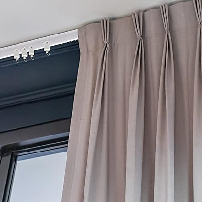 lexible Bendable Ceiling Curtain Track, 9.8t/16.4t(5m), Ceiling Mount or Curtain Rail with Track, Room V1259-DP01-F-503