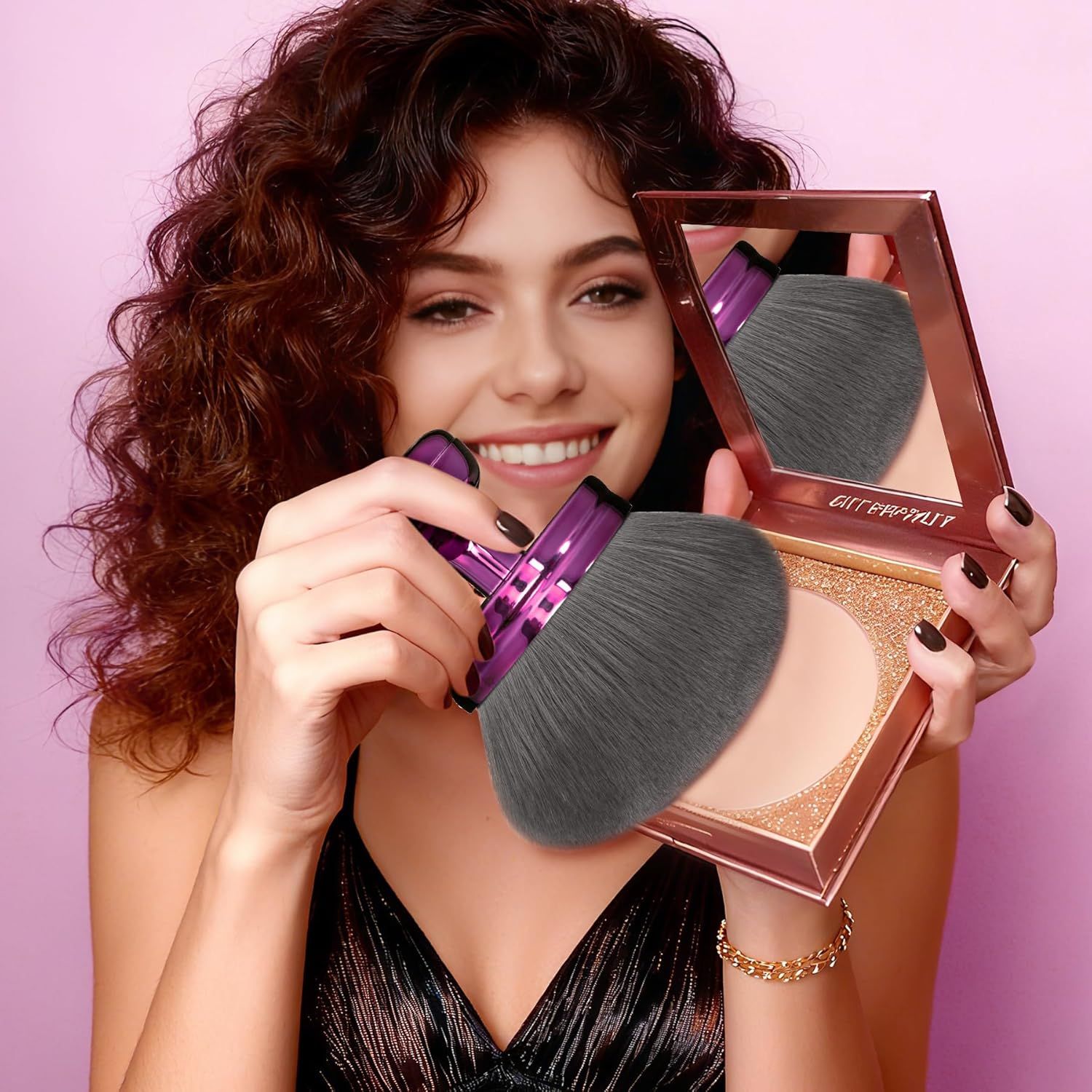 Blend & Blur Extra Large Body Makeup Brush or Sel Tanner,Leg Makeup & Bronzer Sel Tan Back Applicator, 76mm V1259-DP01-F-559
