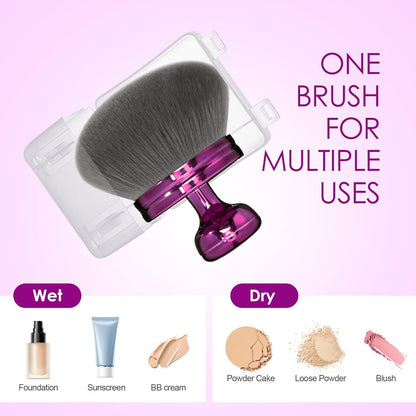 Blend & Blur Extra Large Body Makeup Brush or Sel Tanner,Leg Makeup & Bronzer Sel Tan Back Applicator, 76mm V1259-DP01-F-559