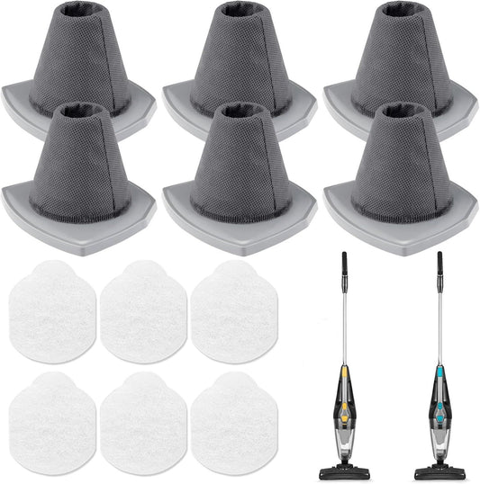 6+6 Pack NES215A/ NES210 Vacuum ilter Set or Eureka NES215A/ NES210/ NES212/ NES215 Blaze Stick Vacuum V1259-DP01-F-576