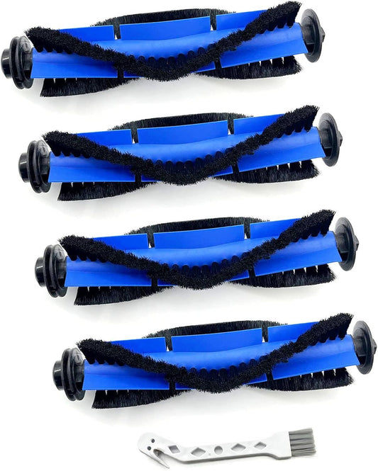 4 Pack Replacement Parts Rolling Brush Compatible with Euy RoboVac 11S, 30C, G30, 30, 12, 15T, 15C, 35C, 15C V1259-DP01-F-585