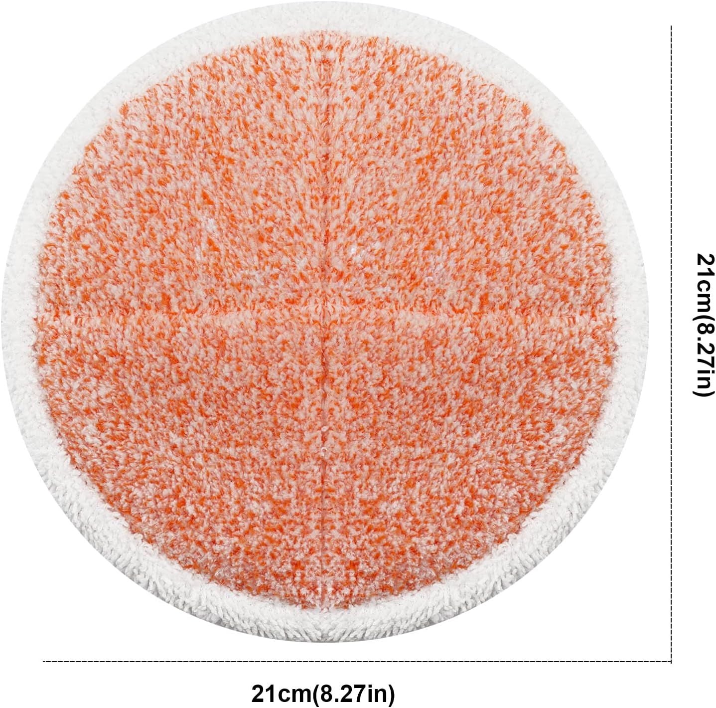 Spinwave Mop Pads Replacement Set Compatible with Bissell Spinwave 2039A 2124: 4 Heavy Scrub Pads, 2 Sot V1259-DP01-F-597