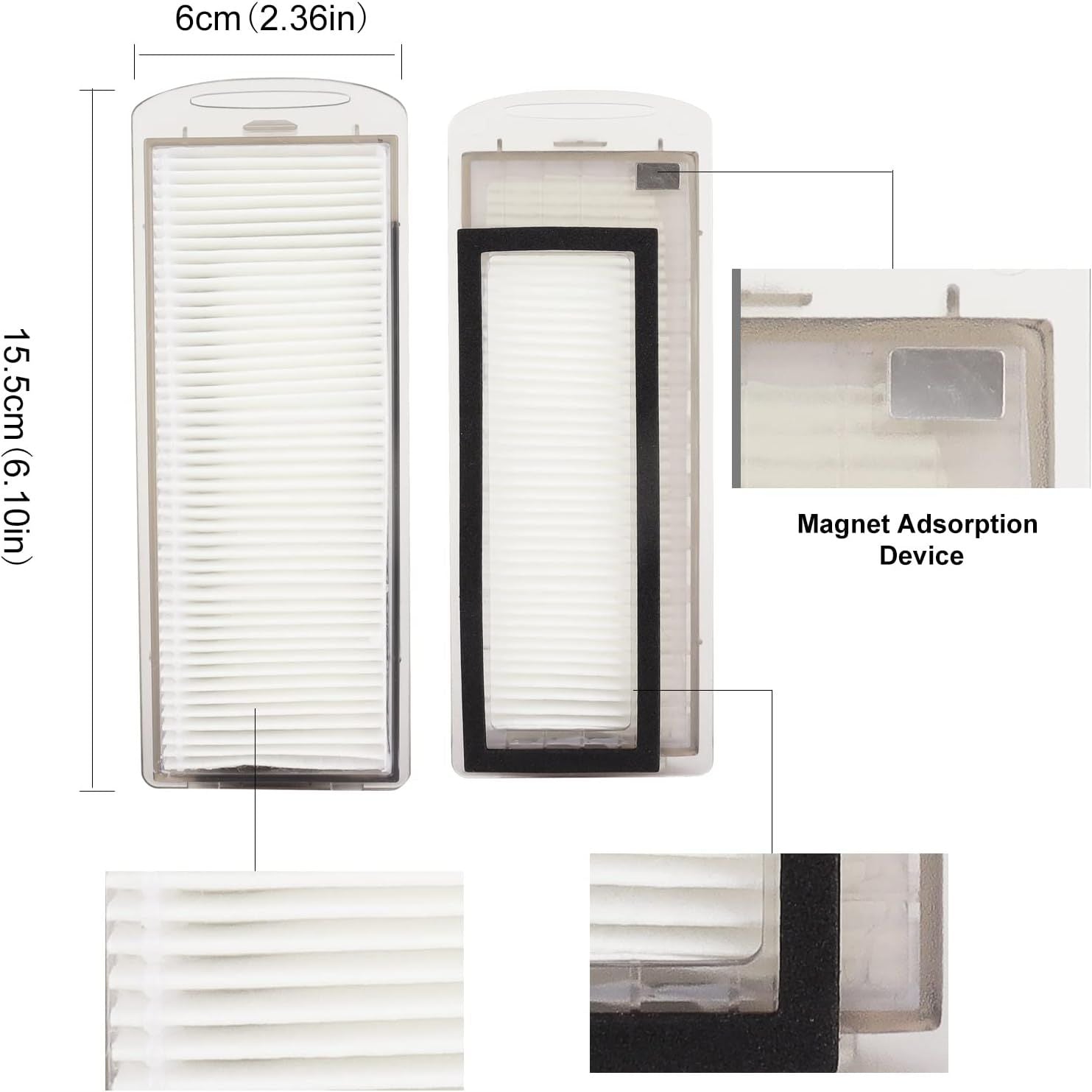 Replacement Accessories Compatible with Robot Sweeping Narwal T10,Microiber X2 ilters X4 Side Brushes X4 Mop V1259-DP01-F-609