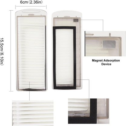 Replacement Accessories Compatible with Robot Sweeping Narwal T10,Microiber X2 ilters X4 Side Brushes X4 Mop V1259-DP01-F-609