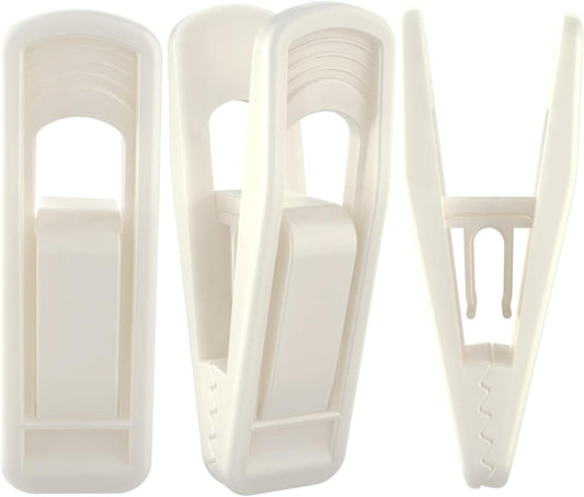 Hanger Clips for Velvet Hangers (Beige, 40 PCS), Non-Slip Plastic Clips Pant Skirt Hanger Clips for Flocking V1259-DP01-F-68