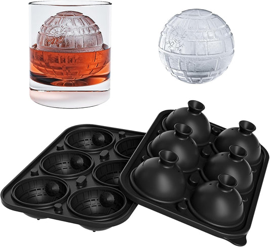 Bangp Large Ice Cube Tray for Whiskey,Sphere Ice Cube Molds, Silicone Ice Ball Maker Mold,Fun Shapes Ice Cube V1259-DP01-F-74