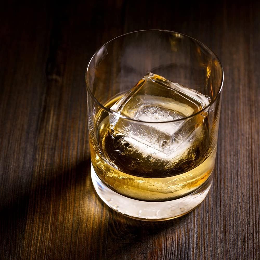 Bangp 2 PACK Large Ice Cube Trays and 4 PACK Baseball Ice Cube Molds,Create 16 2inch Square Ice Cubes and 4 V1259-DP01-F-81