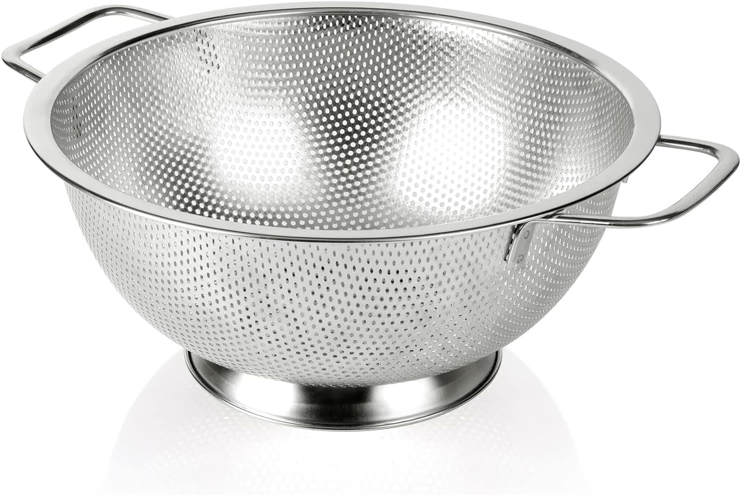 Colander Stainless Steel 3-Quart, Strainer for Kitchen Food, Dishwasher Safe V1259-DP01-F-83