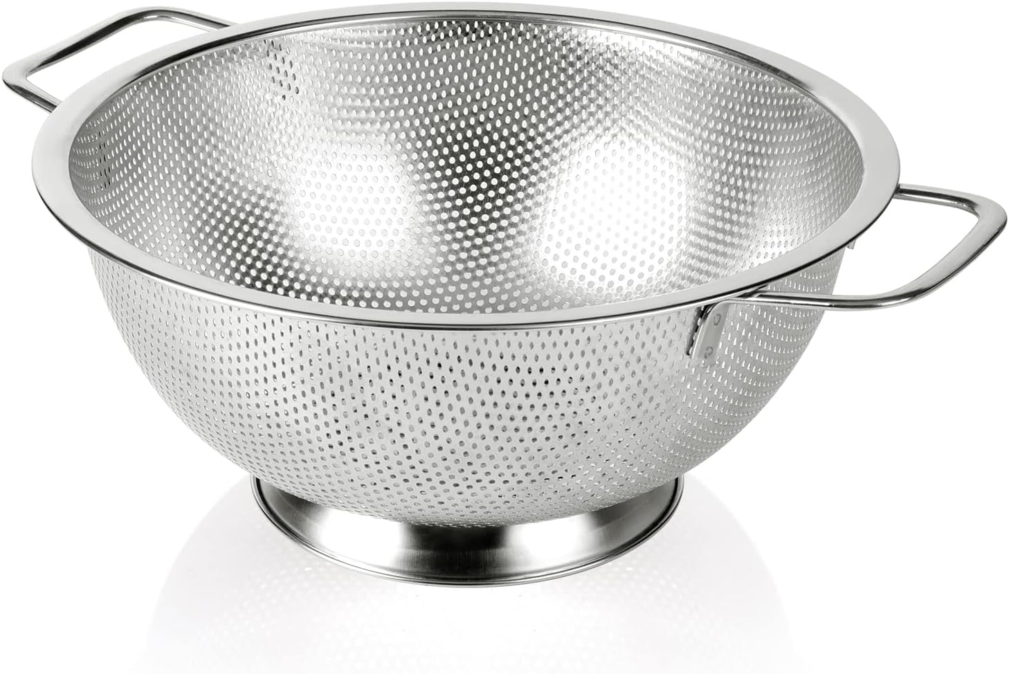 Colander Stainless Steel 3-Quart, Strainer for Kitchen Food, Dishwasher Safe V1259-DP01-F-83