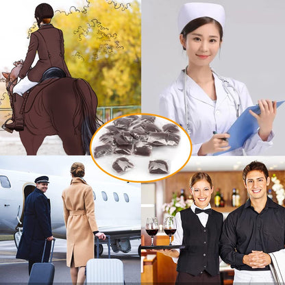 20 Pcs Hair Nets for Women Bun,Invisible Hair Nets Elastic Edge Mesh (Coffee) V1259-DP01-G-00002